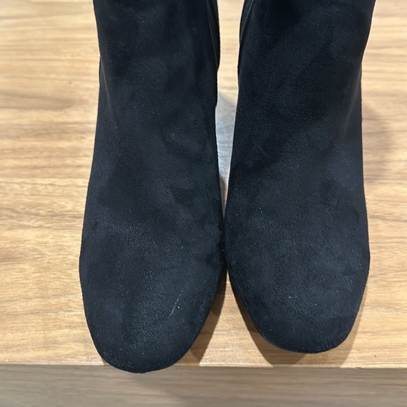 Faux suede ankle boots with zipper detail - Picture 11 of 11